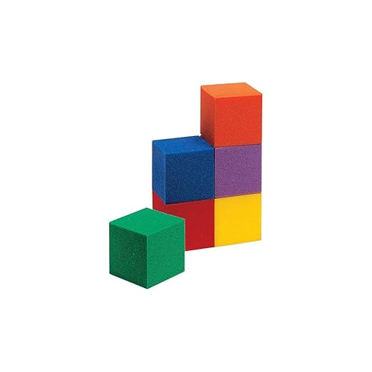 hand2mind Foam Blocks, Counting Cubes for Kids Math, 1 Inch Blocks for Preschool Crafts, Early Math Manipulatives for Preschool, Classroom Supplies for Teachers Elementary (Pack of 100)