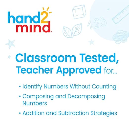 hand2mind Mini 20 Bead Wooden Rekenrek Class Set, Abacus for Kids Math & Mini 100 Bead Wooden Rekenrek, Abacus for Kids Math, Math Manipulatives Kindergarten