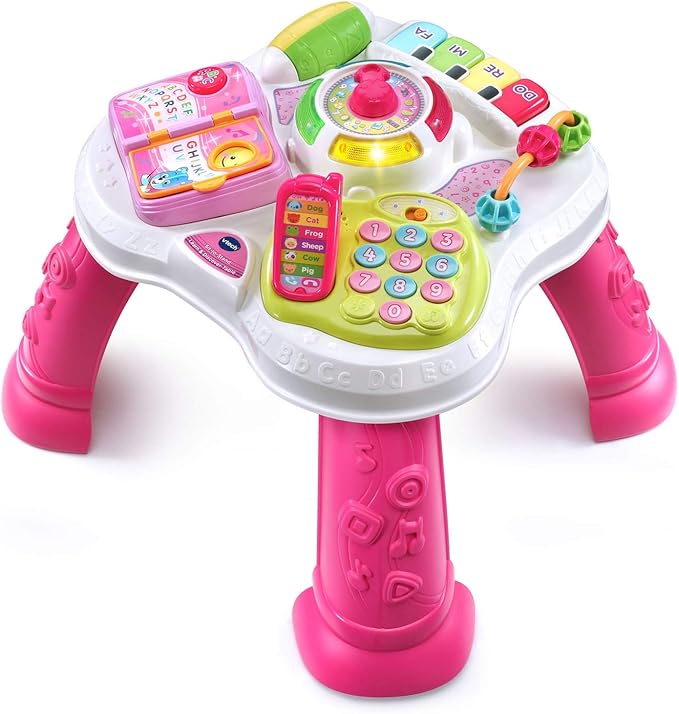 VTech Sit-To-Stand Learn and Discover Table, Pink