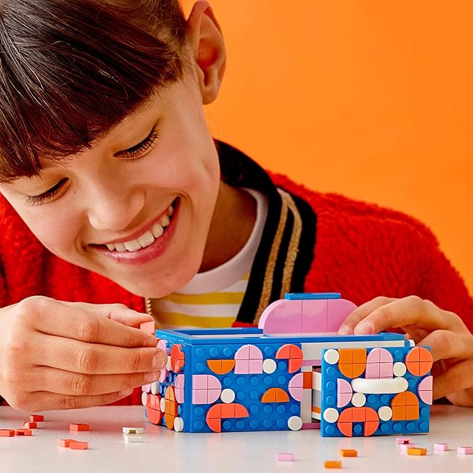 LEGO DOTS Desk Organizer 41907 DIY Craft Decorations Kit for Kids who Like Designing and Redesigning Their Own Room Decor Items to Use, Makes a Fun and Inspirational Gift (405 Pieces)
