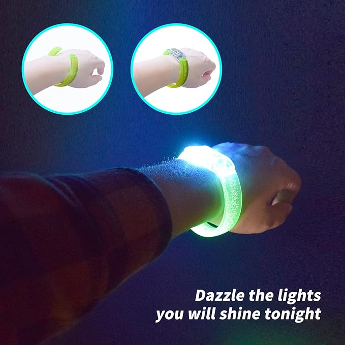 112pcs Glow Bracelets Glow in The Dark Party Supplies Bracelets Toys for Kids Birthday Halloween Christmas Party Favors