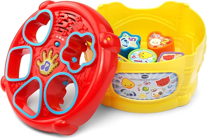 VTech Sort and Discover Drum, Yellow