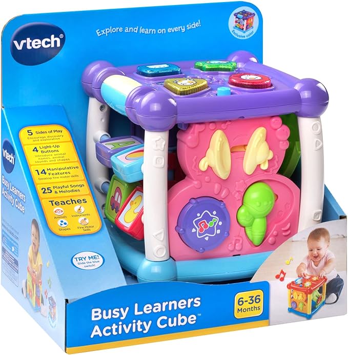 VTech Busy Learners Activity Cube, Purple