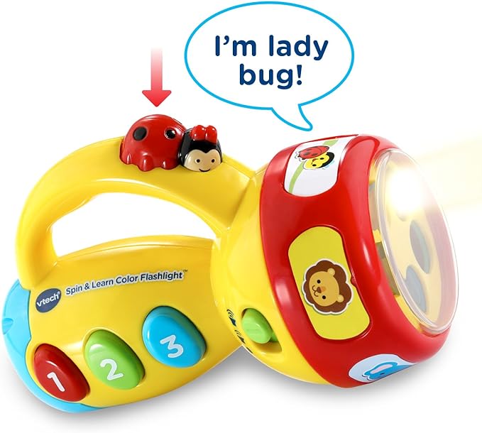 VTech Spin and Learn Color Flashlight, Yellow