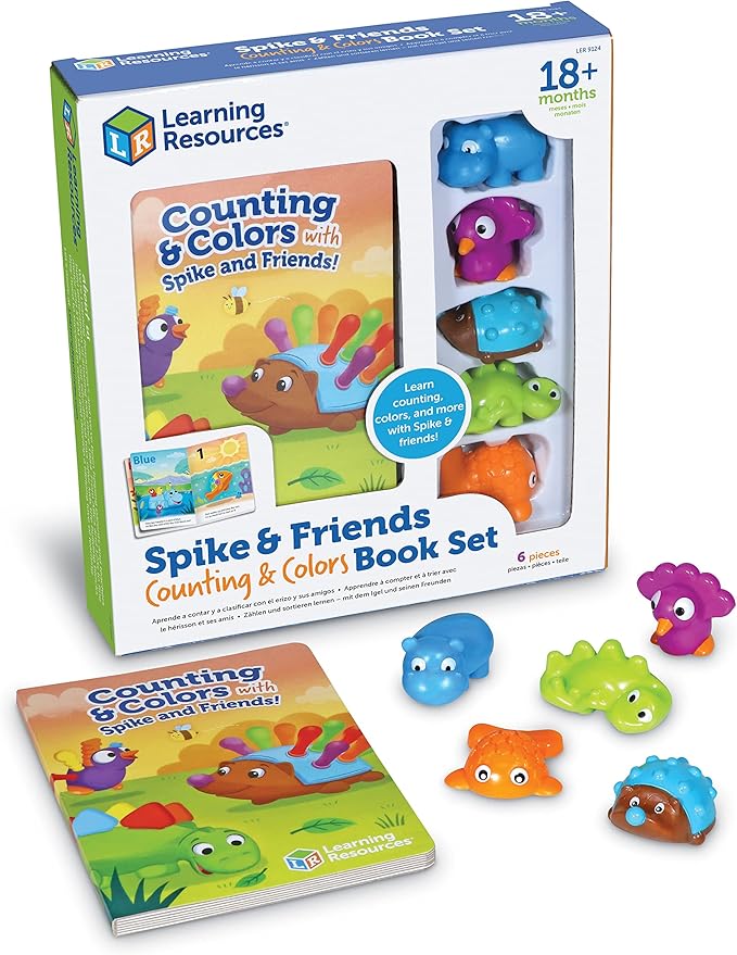 Learning Resources Spike and Friends Counting & Colors Book Set