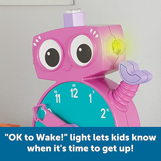 Learning Resources Tock The Learning Clock Pink, 1 Piece, Ages 3+, Educational Talking Clock