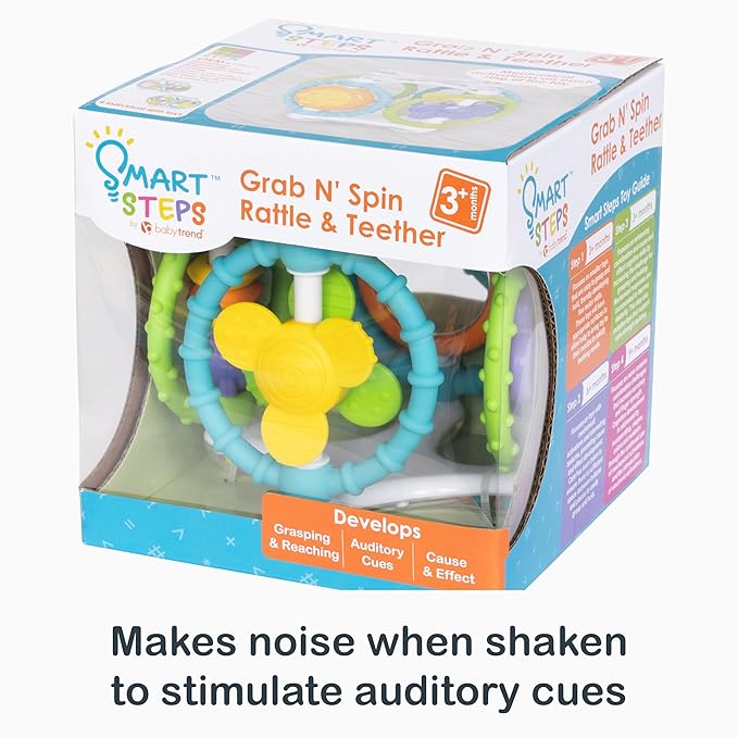 Smart Steps Grab N' Spin Rattle and Teether