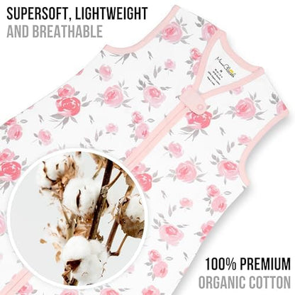 Mama Cheetah Baby Sleep Sack 2.5 TOG, Winter Baby Sleeping Bag with 2-Way Zipper, Organic Cotton Swaddle Transition Wearable Blanket for Boy Girl Infant Toddler, 18-24 Months, 1-Pack