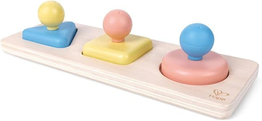 Hape Montessori Mirror Shape Puzzle | Educational Sensory Toy with Color Effects for Babies Ages 10+ Months