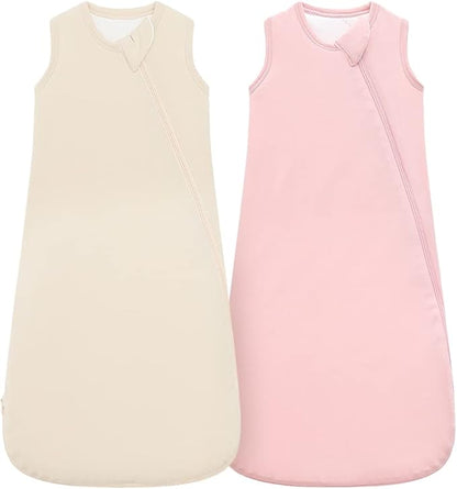 HAPIU Unisex Rayon Made from Bamboo Baby Sleep Sack TOG 1.0, 2-Way Zipper YKK, Wearable Blanket Baby