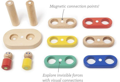11 Piece Tegu Magnetic Floating Stacker Building Block Set, Big Top