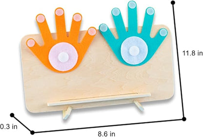 Educational Math Manipulatives Number Counting Blocks for Kids - Finger Arithmetic Game & Math Developmental Toys for 3+ Year Olds | Learning Counting, Addition, Subtraction (Math 01)