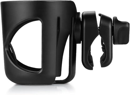 Accmor Universal Cup Holder, Stroller Cup Holder, 360° Rotatable Large Caliber Designed Bottle Holder for Stroller, Bike, Wheelchair, Walker, Scooter, Black
