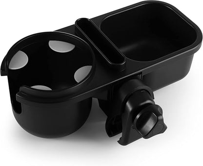 Accmor Stroller Cup Holder with Tray, Universal Cup Holder, Bike Bottle Holder, 360° Rotatable Large Caliber Drinks Holder for Stroller, Bike, Wheelchair, Walker