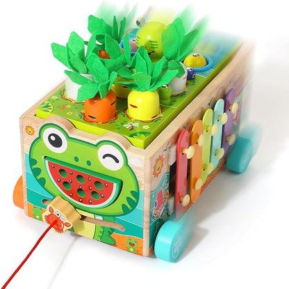 JAUNTY Toddler Wooden Montessori Toy for 1 2 3 Year Old Toys, Educational Stem Toy for Baby Boys Girls 18 Months+, Preschool Learning Fine Motor Skill First 1st Birthday Gifts for Kids Girl Boy 1-3