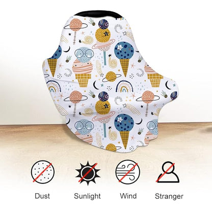 Yoofoss Nursing Cover Breastfeeding Scarf - Baby Car Seat Covers, Infant Stroller Cover, Carseat Canopy for Girls and Boys