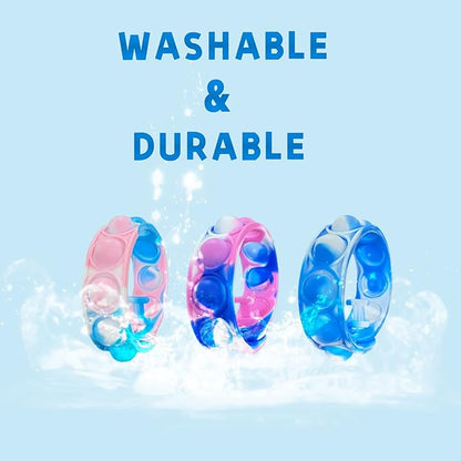 100pcs Rainbow Pop Bracelet Bubble Fidget Toys Pack Adjustable Silicone Bracelet Pop Toy, Pop Squeeze Toys Stress Relief Hand Finger Pop Toys Party Favor Student Gift for Kids Adults