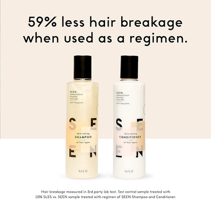 SEEN Shampoo Eco-Refill -Non-Comedogenic & Sulfate-Free Hair Shampoo- Dermatologist-Developed - Safe for Sensitive, Eczema & Acne Prone Skin