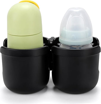 Accmor Stroller Cup Holder, Bike Cup Holder, Universal Cup Holder for Uppababy Nuna Doona Strollers, 2-in-1 Cup Phone Holder for Stroller, Bike, Wheelchair, Walker, Scooter