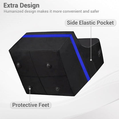 Car Seat Travel Bag - Padded, Comfortable, Durable, Roomy Gate Check Carseat Cover Backpack Fits 3-in-1，Convertible, Booster & Infant Car Seats for Airplane, Airport, Blue