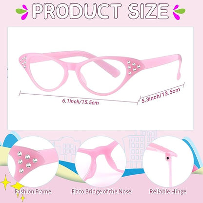 100 Days of School Old Lady Costume Include Wig,Glasses,Necklace,Bracelet,Glasses Chain,Bag,Cane,Shawl and Stickers ﻿