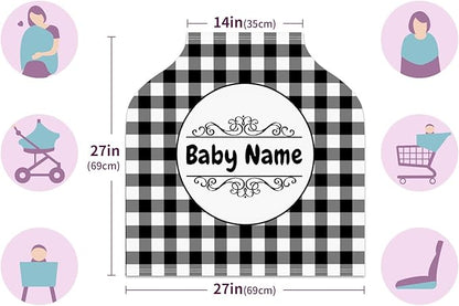 Baby Car Seat Stroller Cover Nursing Cover New Mom Breastfeeding Scarf Soft Stretchy Infant Carrier Cover Car Canopy Coverage