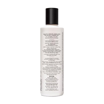 SEEN Shampoo, Fragrance Free - Non-Comedogenic & Sulfate-Free Hair Shampoo- Dermatologist-Developed - Safe for Sensitive, Eczema & Acne Prone Skin
