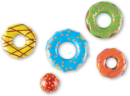 Learning Resources Smart Snacks Stack 'em Up Doughnuts - 7 Pieces, Ages 18+ months Fine Motor Skills Toys, Toddler Counting Toys, Donut Toys, Educational Toys for Kids
