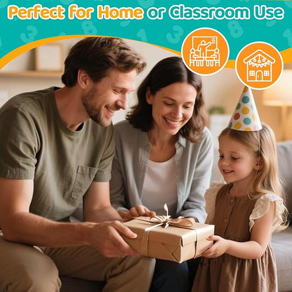 Montessori Math Learning Toy – Number Blocks, Counting Sticks, Tracing Board & Finger Counting, Educational Preschool STEM Sensory Toys for Toddlers, Birthday Gift for 2 3 4 5 Year Old Boys Girls Kids
