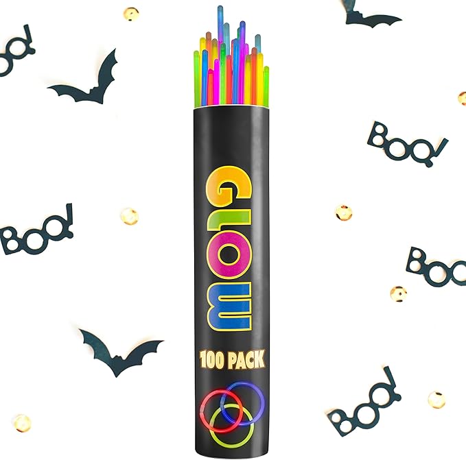 100 8" Crown Glow Light Stick Bracelets WHOLESALE PACK