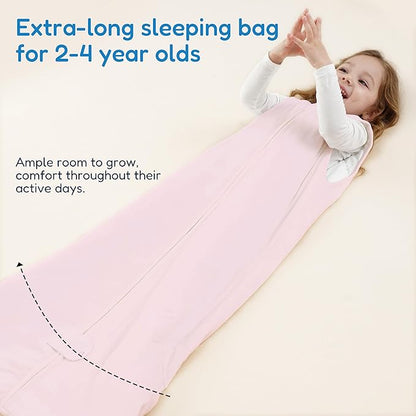 TotAha Toddler Sleep Sack 1.0 TOG for 2T-3T-4T, Premium Soft Wearable Blanket Baby Sleeping Bag with 2-way Safe Zipper for Girl Boy
