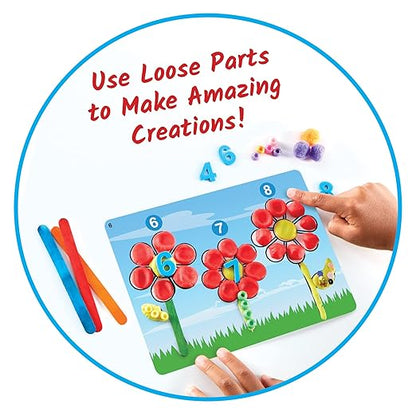 hand2mind Counting and Sorting Sensory Activity Kit, Loose Parts Play Materials for Kids, Sensory Box, Montessori Sensory Bin with Lid, Fine Motor Toys, Play Therapy Toys, Arts and Crafts Kits