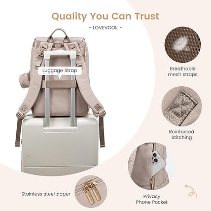 LOVEVOOK Diaper Bag Backpack, Baby Travel Bags for Boys & Girl, Toddler Waterproof Diaper Bag w/Changing Pad, Stroller Straps, Pacifier Case, Newborn Essentials Must Haves Mom