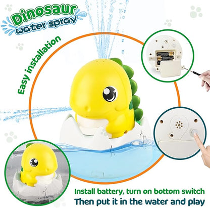 ZHENDUO Baby Bath Toys, Rechargeable Bath Toys, Whale Spray Water Bath Toy, Sprinkler Bathtub Shower Toys for Toddlers Kids Boys Girls, Pool Toy for Baby (Yellow)