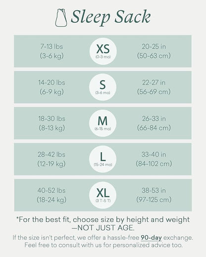 Supersoft Sleep Sack 1.0 TOG, Premium Bamboo Viscose Baby Sleeping Bag 2-Way Zipper Sleep Sack Baby Wearable Blanket