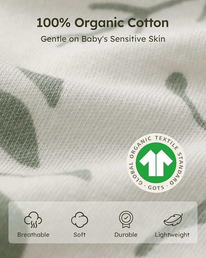 Yoofoss Baby Sleep Sack 12-18 Months Baby Wearable Blanket 100% Organic Cotton 2-Way Zipper TOG 0.5 Toddler Sleeping Sack 3 Pack, Comfy Soft Lightweight