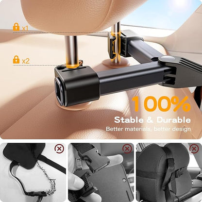 Baby Car Mirror for Baby Hook Clip Design Never Shake Baby Mirror for Car Seat Rear Facing Easy Install Crystal Clear View ShatterProof Crash Tested White