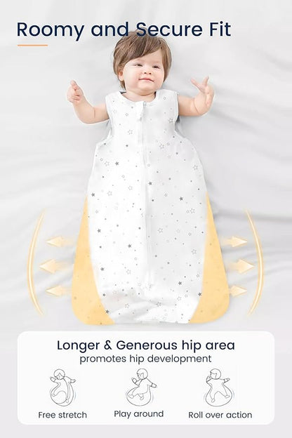 TotAha Toddler Dino Sleep Sack 2T-3T-4T, 0.5 TOG Summer Light Sleeping Sacks, Soft Wearable Blanket Baby Sleep Bag with 2-way Zipper, X-Large