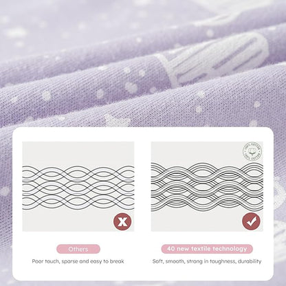 Yoofoss Baby Sleep Sack 6-12 Months Baby Wearable Blanket 100% Cotton 2-Way Zipper TOG 0.5 Toddler Sleeping Sack 3 Pack, Lightweight Sleep Sacks for Babies(Medium)