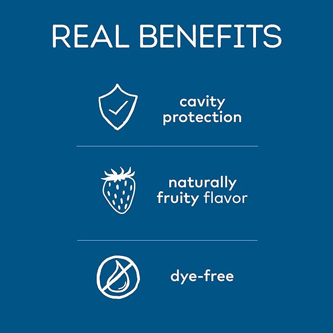 Tom's of Maine Anticavity Fluoride Children's Toothpaste, Kids Toothpaste, Natural Toothpaste, Silly Strawberry, 4.2 Ounce , 3 Count (Pack of 1)