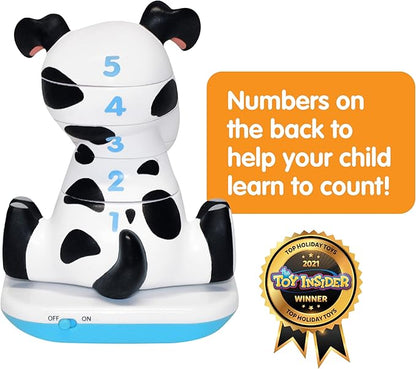 Stack-a-Roos Dalmatian Puppy by Salus Brands - Animal Stacking Toy, Educational Early Learning Toy for Infants Babies Toddlers, Age 12+ Months - Great Baby Gifts, STEM Toy