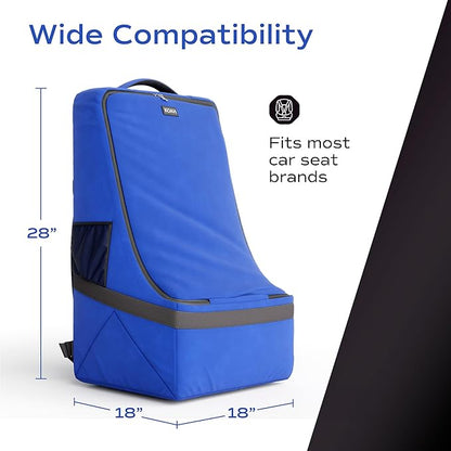 Koah Car Seat Backpack Padded Bag for Air Travel and Airport Gate Check-in with Padded Shoulder Straps