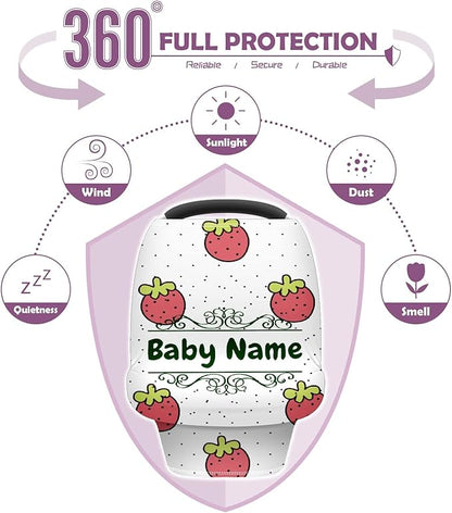 Baby Car Seat Stroller Cover Nursing Cover New Mom Breastfeeding Scarf Soft Stretchy Infant Carrier Cover Car Canopy Coverage