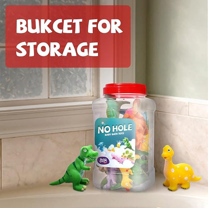 Hely Cancy Dinosaur Bath Toys - No Hole Bath Toys for Kids,Baby Bath Toys for Shower Water Pool Toys