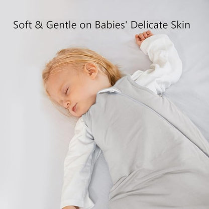 Rayon Made from Bamboo Sleep Sack 12-18 Months 1.0 Tog Ultra Soft Baby Wearable Blanket Toddler Sleeping Sack for Babies Unisex Girl Boy 2-Way Zipper Baby Sleeping Bag Breathable Lightweight Large