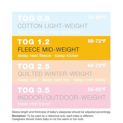 baby deedee Sleep Nest Fleece Sleeping Bag, Sweet Pink, 6-18 Month