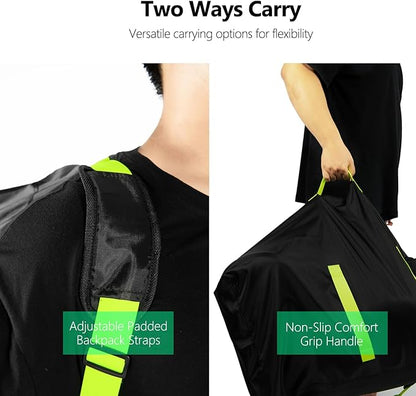 elaia Car Seat Travel Bag for Airplane, Waterproof Wearable with Straps, Large Capacity Padded Car Seat Check Bag, Perfect for Air Travel, Family Vacations, and Parents with Infants