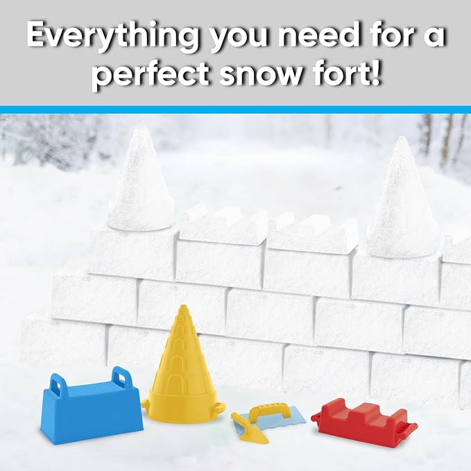 Superio Snow Brick Maker Igloo Fort Form Cone Shaper Outdoor Winter Snow Toys Sand Castle Building Kit for Adults and Kids Sandbox, Beach, Sand Toys (Blue, 2)