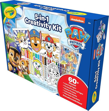 Crayola PAW Patrol Art Kit (60+Pcs), Art Set for Kids, PAW Patrol Toys & Gifts, PAW Patrol Coloring Set, Gift for Boys & Girls, Ages 4+
