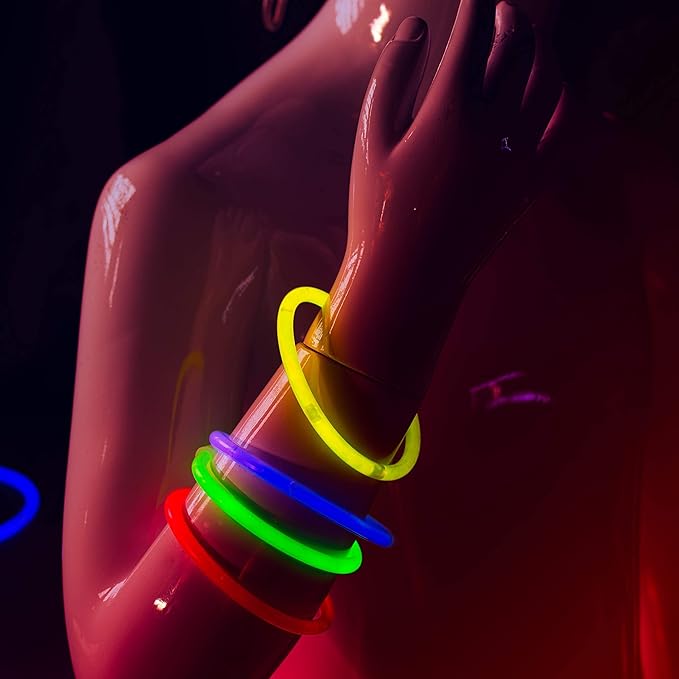 100 8" Crown Glow Light Stick Bracelets WHOLESALE PACK
